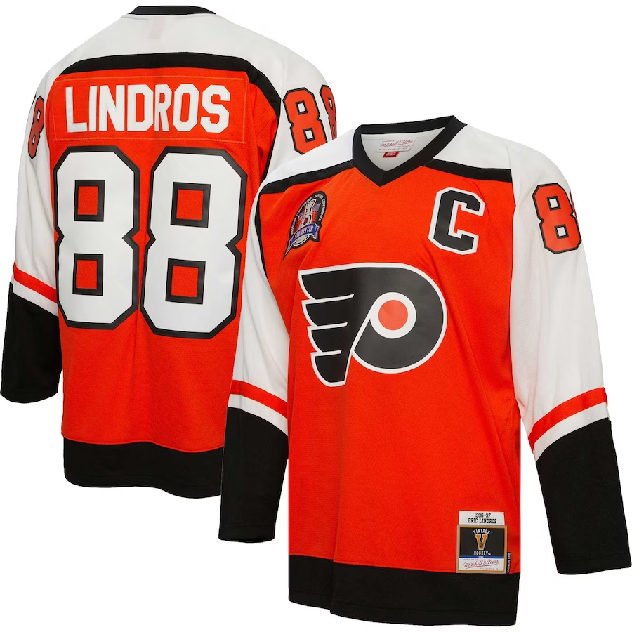 Men's Philadelphia Flyers Eric Lindros #88 Orange Jersey